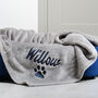 Personalised Grey Pet Blanket, thumbnail 2 of 5