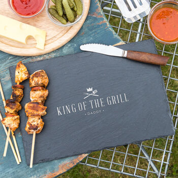 Personalised 'King Of The Grill' Steak Chopping Board, 2 of 8