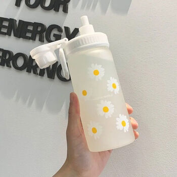 Daisy Water Bottle With Straw Sports Lid, 5 of 7