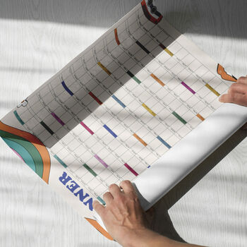 Retro Inspired 2027 Year Wall Planner | Whole Year Calendar, 9 of 12
