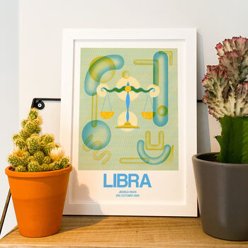 Personalised Star Sign Zodiac Print, 6 of 7