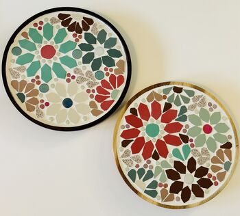 Floral Mosaic Placemat Plantstand Or Dish, 4 of 12