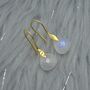 Rainbow Moonstone Or Labradorite Earrings, thumbnail 3 of 11