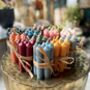 Set Of Eight Colourful Dinner Candles, thumbnail 1 of 2
