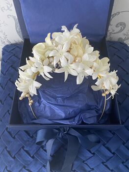 The Lilian Bridal Hairpiece, 9 of 12