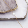 Lena. White Opal Gold Plated Sterling Silver Necklace, thumbnail 3 of 5