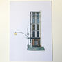 'Soho Corner, New York' Recycled Paper Collage Print, thumbnail 5 of 5