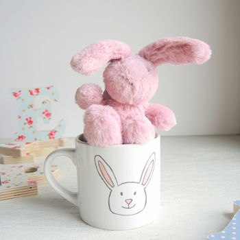 Personalised Children's Christening Bunny Mug, 4 of 5