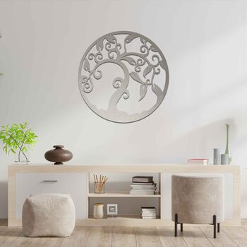 Round Metal Tree Of Life Wall Decor Gift For Her, 6 of 12