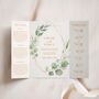 Eucalyptus Frame Gatefold Wedding Invitations, thumbnail 1 of 5