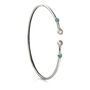 Silver Bangle With Moonstone And Turquoise Gemstones, thumbnail 1 of 4