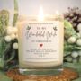 Wife Christmas Gift Personalised Wonderful Wife Candle, thumbnail 1 of 5