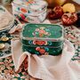 Hand Painted Rectangle Bento Box With Two Compartments, thumbnail 1 of 8
