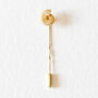Ammonite Tie Pin Twist – Silver/Gold Vermeil Plated, thumbnail 1 of 3