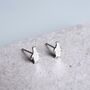 Sterling Silver Penguin Stud Earrings, thumbnail 1 of 6