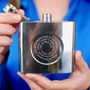 Personalised Spiral Engraved Hip Flask, thumbnail 1 of 8