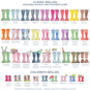 Personalised Welly Boot Family Tea Towel, thumbnail 5 of 11