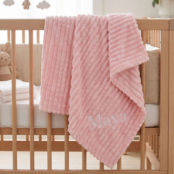 Personalised Pink Wafer Baby Wrap, 3 of 6