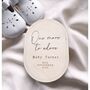 One More To Adore Oval Pregnancy Announcement, thumbnail 1 of 3