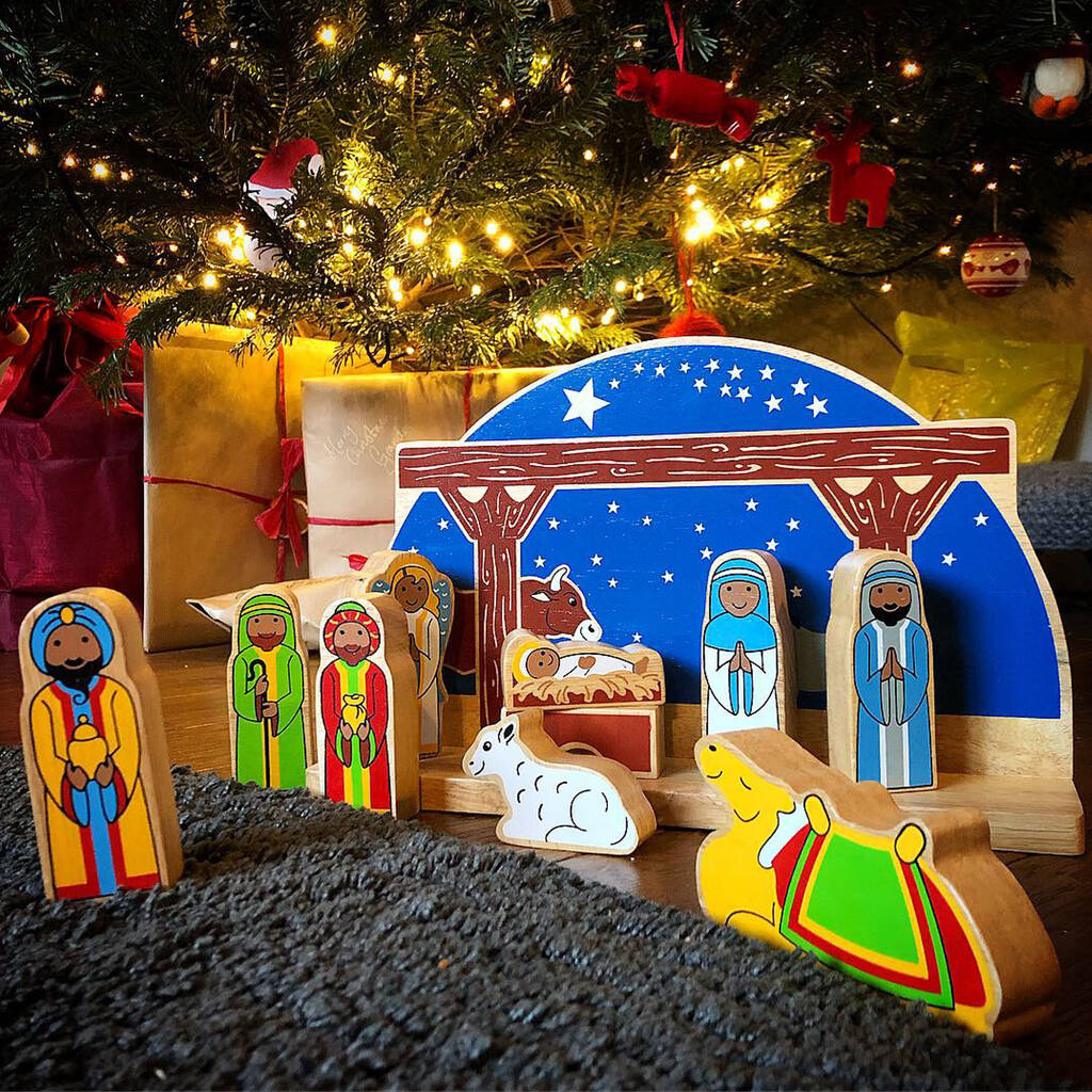 Deluxe Starry Night Nativity Set, 1 of 4