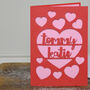 Personalise Papercut Love Heart Card, thumbnail 7 of 8