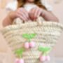 Crochet Cherry Basket Bag, thumbnail 1 of 3