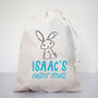 Personalised Bunny Easter Treats Bag, thumbnail 1 of 4