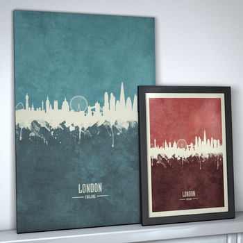 London Skyline Print And Box Canvas, 4 of 7