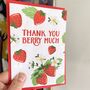 Strawberry Thank You Card, thumbnail 2 of 5