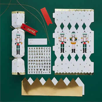 Personalisable Diy Christmas Nutcracker Cracker Set Of Six, 2 of 4