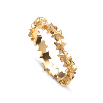 Gold Plated Star Cluster Stacking Ring, 6 of 6