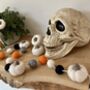 Pumpkin Felt Ball Halloween Garland, thumbnail 4 of 12