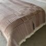 Hestia Modern, Striped Cotton Blanket Pink Terracotta, thumbnail 10 of 12