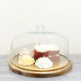 Glass Cake Dome With Wood Cake Stand Country Home, thumbnail 3 of 7