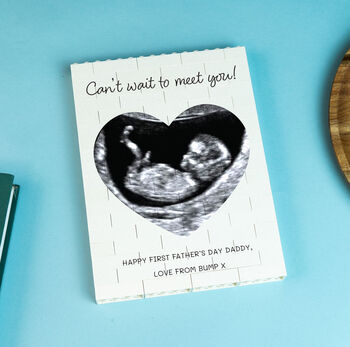 Personalised Baby Scan Photo Lego® Block Gift For Expectant Dads: First Father's Day From Bump, 7 of 12