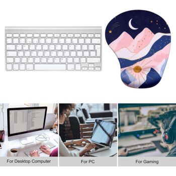 Mountain And Starry Sky Mouse Mat Wrist Rest, 7 of 8