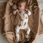 Personalised Organic Bear Zip Sleepsuit, thumbnail 2 of 2