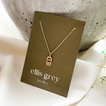 Cz Star And Eye Tarot Pendant Necklace, 3 of 5