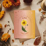 Leo Zodiac Flower Card, thumbnail 1 of 4