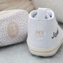 Personalised White High Tops Trainers, thumbnail 3 of 4