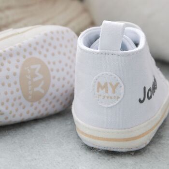 Personalised White High Tops Trainers, 3 of 4