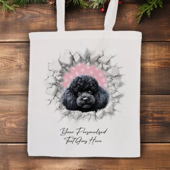 Personalised Christmas Poodle Break Through, 7 of 10