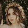 Roxie Dried Flower Crown Bohemian Wedding Headband, thumbnail 3 of 5