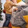 Personalised Star Baubles Christmas Snuggle Blanket, thumbnail 2 of 12