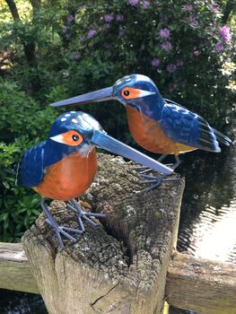 Hand Painted Metal Kingfisher, 6 of 7