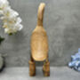 Hand Carved Bamboo Wood Duck Figurine 34cm, thumbnail 8 of 12