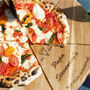 Personalised 'Est.' Pizza Serving Board And Cutter Set, thumbnail 2 of 9