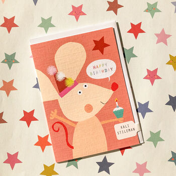 Happy Birthday Mouse Card, 3 of 4