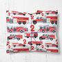 Personalised Fireman Fire Truck Wrapping Paper, thumbnail 5 of 9