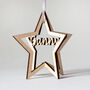 Personalised 3D Star Tree Decoration, thumbnail 4 of 7